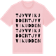 Pink Cotton t-shirt med Tjyvvikudden ordlek t-shirt