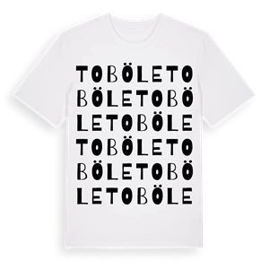 Toböle ordlek t-shirt – ekologisk bomull t-shirt från Pinshirt