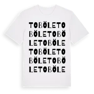 Toböle ordlek t-shirt – ekologisk bomull t-shirt från Pinshirt