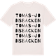 Vintage White t-shirt med Tomas-Jonsbacken ordlek t-shirt
