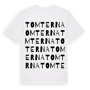 Tomterna ordlek t-shirt – ekologisk bomull t-shirt från Pinshirt