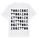 White t-shirt med Torberget ordlek t-shirt