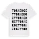 White t-shirt med Torberget ordlek t-shirt