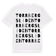 White t-shirt med Torrbergsliden ordlek t-shirt