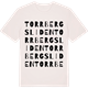 Vintage White t-shirt med Torrbergsliden ordlek t-shirt