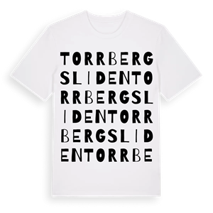 Torrbergsliden ordlek t-shirt – ekologisk bomull t-shirt från Pinshirt