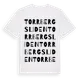 White t-shirt med Torrbergsliden ordlek t-shirt
