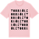 Pink Cotton t-shirt med Torrböle ordlek t-shirt