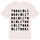 Vintage White t-shirt med Torrböle ordlek t-shirt