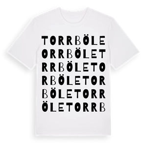 Torrböle ordlek t-shirt – ekologisk bomull t-shirt från Pinshirt