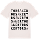 Vintage White t-shirt med Torsåker ordlek t-shirt