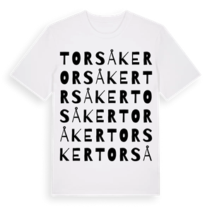Torsåker ordlek t-shirt – ekologisk bomull t-shirt från Pinshirt