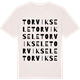 Vintage White t-shirt med Torviksele ordlek t-shirt