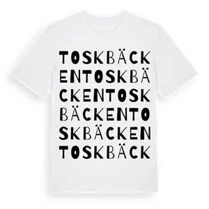 Toskbäcken ordlek t-shirt – ekologisk bomull t-shirt från Pinshirt