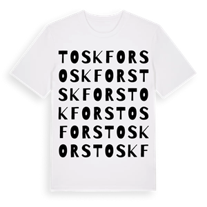 Toskfors ordlek t-shirt – ekologisk bomull t-shirt från Pinshirt