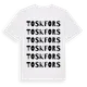 White t-shirt med Toskfors ordlek t-shirt