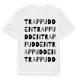 White t-shirt med Trappudden ordlek t-shirt