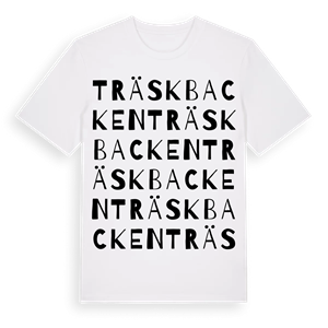 Träskbacken ordlek t-shirt – ekologisk bomull t-shirt från Pinshirt