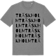 Mid Heather Gray t-shirt med Träskholm ordlek t-shirt