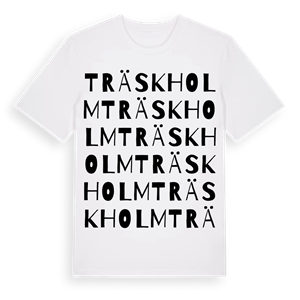 Träskholm ordlek t-shirt – ekologisk bomull t-shirt från Pinshirt