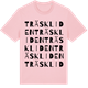 Pink Cotton t-shirt med Träskliden ordlek t-shirt