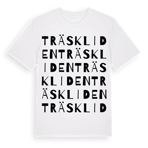 Träskliden ordlek t-shirt – ekologisk bomull t-shirt från Pinshirt