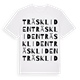 Träskliden ordlek t-shirt