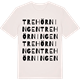 Vintage White t-shirt med Trehörningen ordlek t-shirt