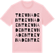 Pink Cotton t-shirt med Trevnaden ordlek t-shirt