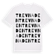 White t-shirt med Trevnaden ordlek t-shirt