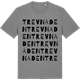Mid Heather Gray t-shirt med Trevnaden ordlek t-shirt