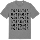 Mid Heather Gray t-shirt med Tsågá ordlek t-shirt