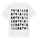 White t-shirt med Tväråberg ordlek t-shirt