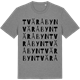 Mid Heather Gray t-shirt med Tväråbyn ordlek t-shirt