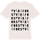 Vintage White t-shirt med Tväråfors ordlek t-shirt