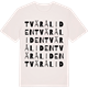 Vintage White t-shirt med Tväråliden ordlek t-shirt