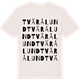 Vintage White t-shirt med Tvärålund ordlek t-shirt