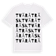 White t-shirt med Tväråträsk ordlek t-shirt