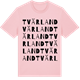 Pink Cotton t-shirt med Tvärland ordlek t-shirt