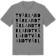 Mid Heather Gray t-shirt med Tvärland ordlek t-shirt