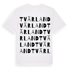 Tvärland ordlek t-shirt – ekologisk bomull t-shirt från Pinshirt