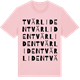 Pink Cotton t-shirt med Tvärliden ordlek t-shirt
