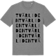 Mid Heather Gray t-shirt med Tvärliden ordlek t-shirt