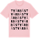 Pink Cotton t-shirt med Tvärnäs ordlek t-shirt