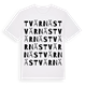 White t-shirt med Tvärnäs ordlek t-shirt
