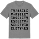 Mid Heather Gray t-shirt med Tvärsele ordlek t-shirt