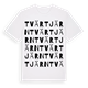 White t-shirt med Tvärtjärn ordlek t-shirt