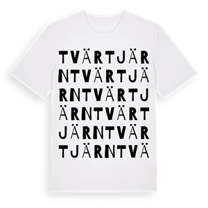 Tvärtjärn ordlek t-shirt – ekologisk bomull t-shirt från Pinshirt