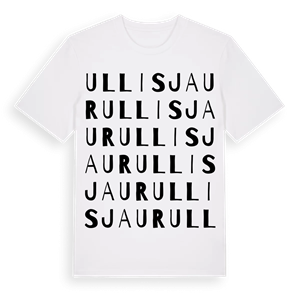 Ullisjaur ordlek t-shirt – ekologisk bomull t-shirt från Pinshirt