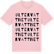 Pink Cotton t-shirt med Ultervattnet ordlek t-shirt